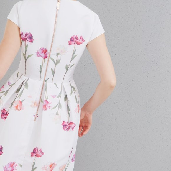 NEW Ted Baker Callila Fit and Fare Sketchbook Dress Ted 234 - Picture 3 of 13